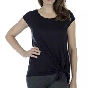 NEW LNBF Bamboo Black Tie Waist Top- Size XXL (bin 1Q)